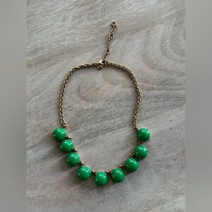 J. Crew Kelly Green Bubble Stone Statement Necklace